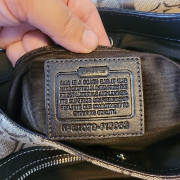 Coach Handbag Purse F15083 Lynn Soho Hobo Signature Brown Leather Tote Bag - Picture 3 of 7